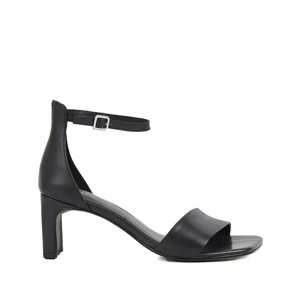 New Vagabond Shoemakers 75MM Ankle-Strap Sandals Black Leather Size 40 US 10